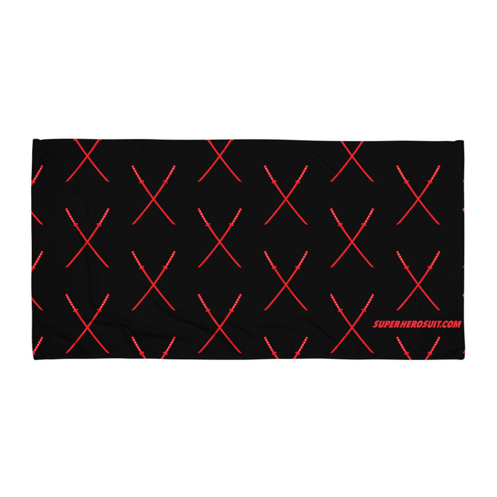 Deadpool Katanas (Black) Towel