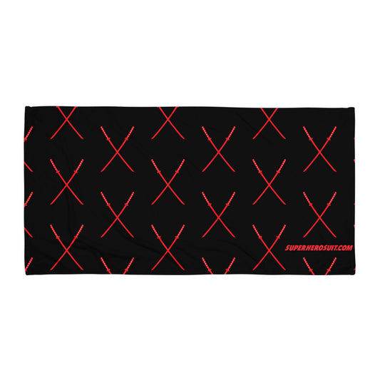 Deadpool Katanas (Black) Towel