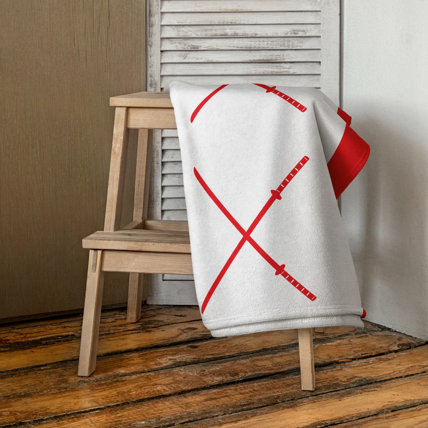 Deadpool Katanas Flag Design Towel