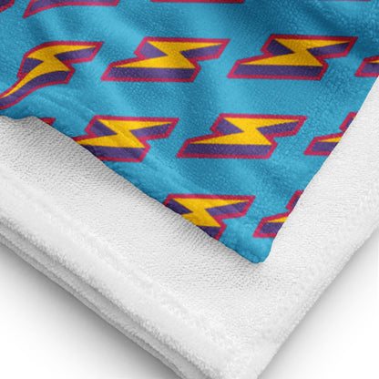 Intergalactic Lightning Bolts (Blue) Towel