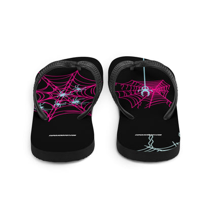 Spider-Gwen Webs (Black) Flip-Flops