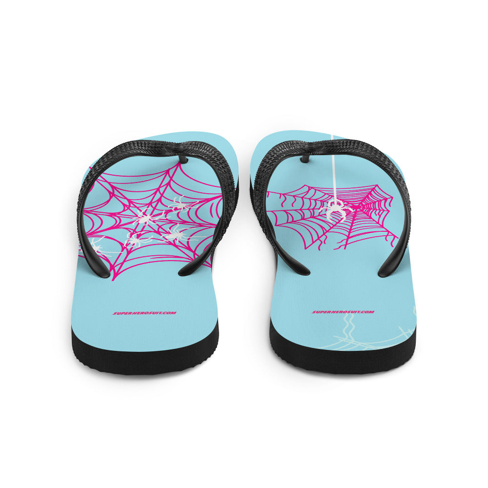 Spider-Gwen Webs (Blue) Flip-Flops