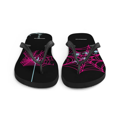 Spider-Gwen Webs (Black) Flip-Flops