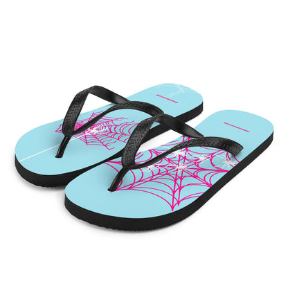 Spider-Gwen Webs (Blue) Flip-Flops