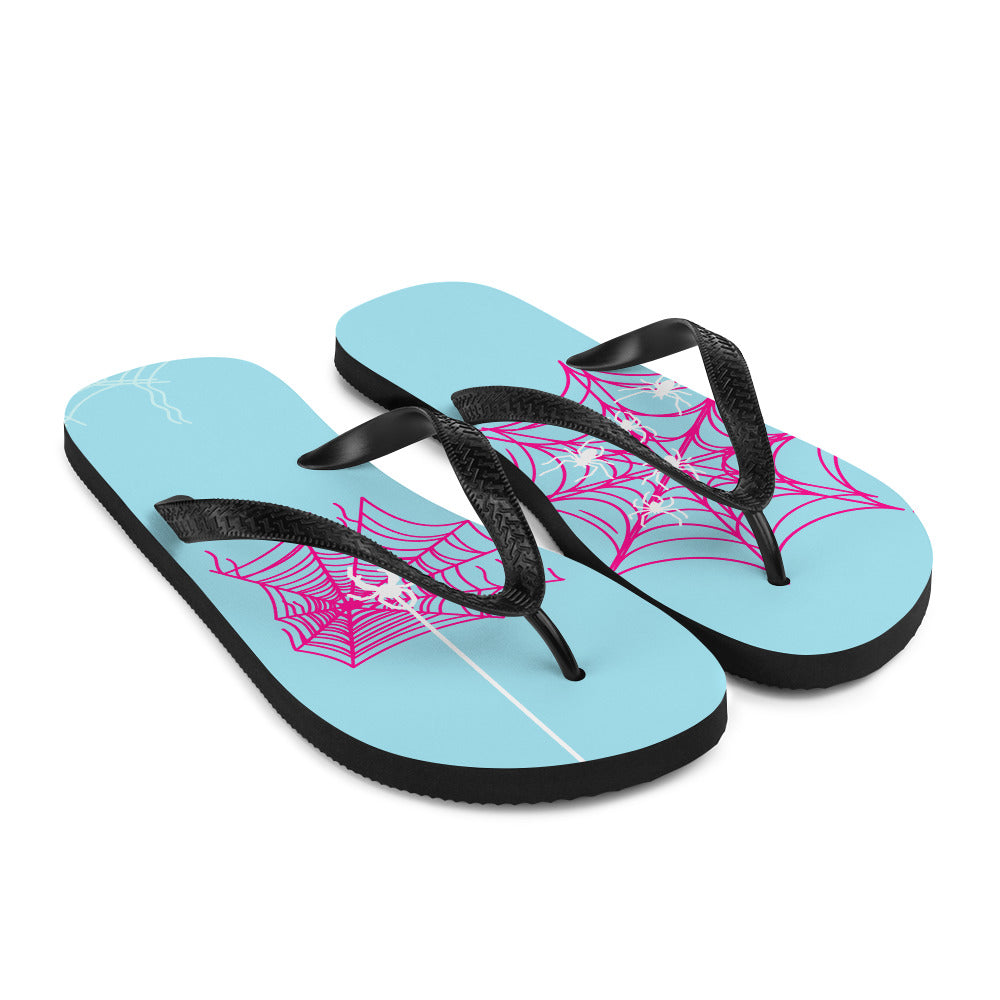 Spider-Gwen Webs (Blue) Flip-Flops