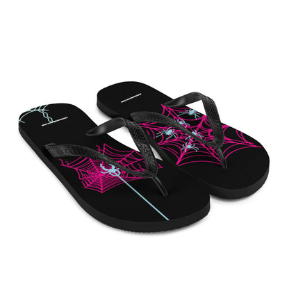 Spider-Gwen Webs (Black) Flip-Flops