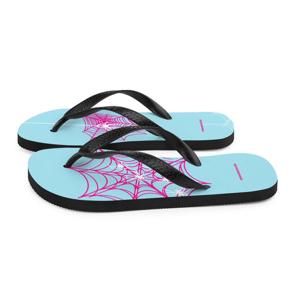 Spider-Gwen Webs (Blue) Flip-Flops