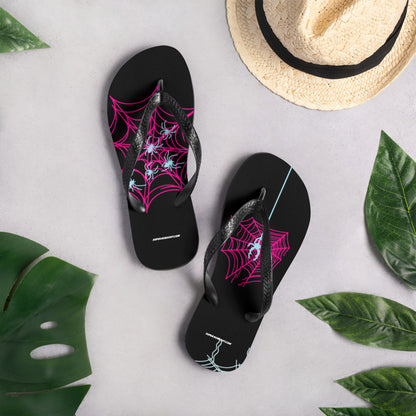 Spider-Gwen Webs (Black) Flip-Flops