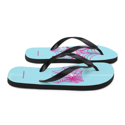 Spider-Gwen Webs (Blue) Flip-Flops