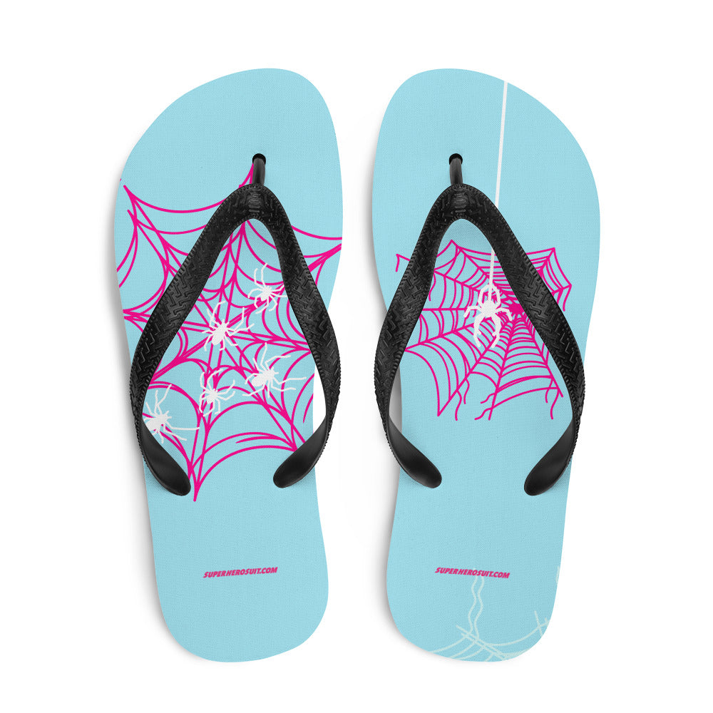 Spider-Gwen Webs (Blue) Flip-Flops