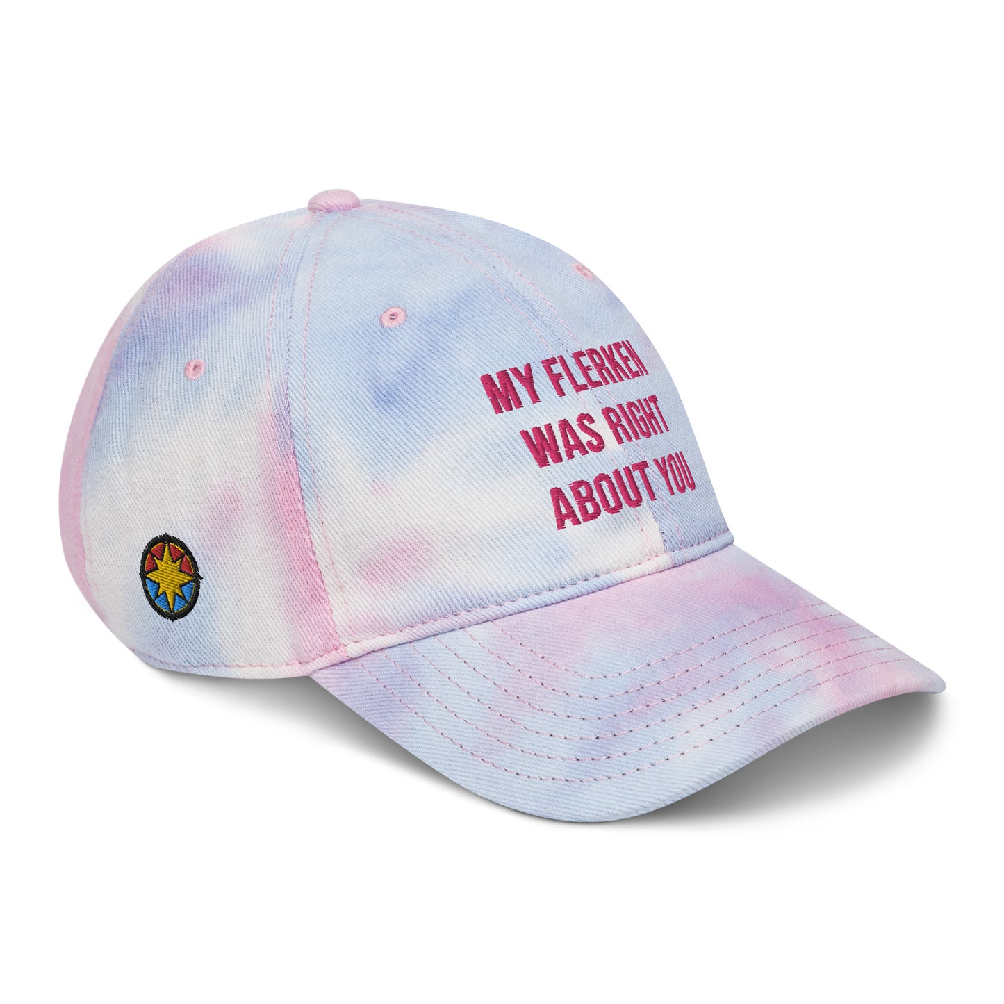 "My Flerken" with Logo Tie Dye Embroidered Hat