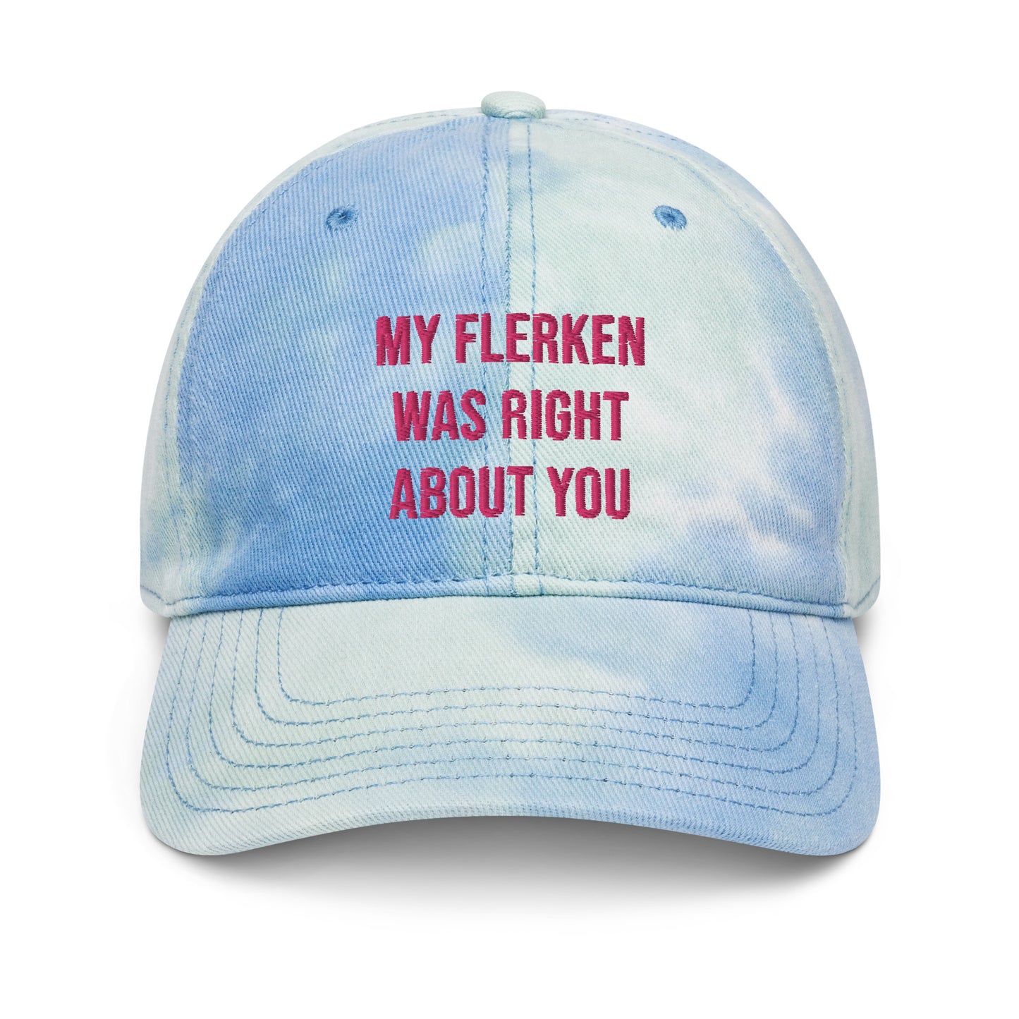 "My Flerken" with Logo Tie Dye Embroidered Hat