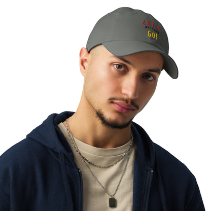 LIMITED TIME ONLY! Deadpool & The Wolverine Quote Let's Go! Embroidered Under Armour® Dad Hat