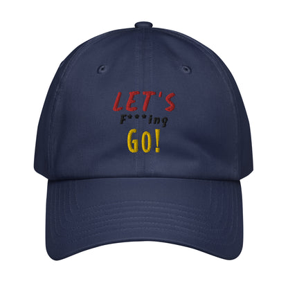 LIMITED TIME ONLY! Deadpool & The Wolverine Quote Let's Go! Embroidered Under Armour® Dad Hat