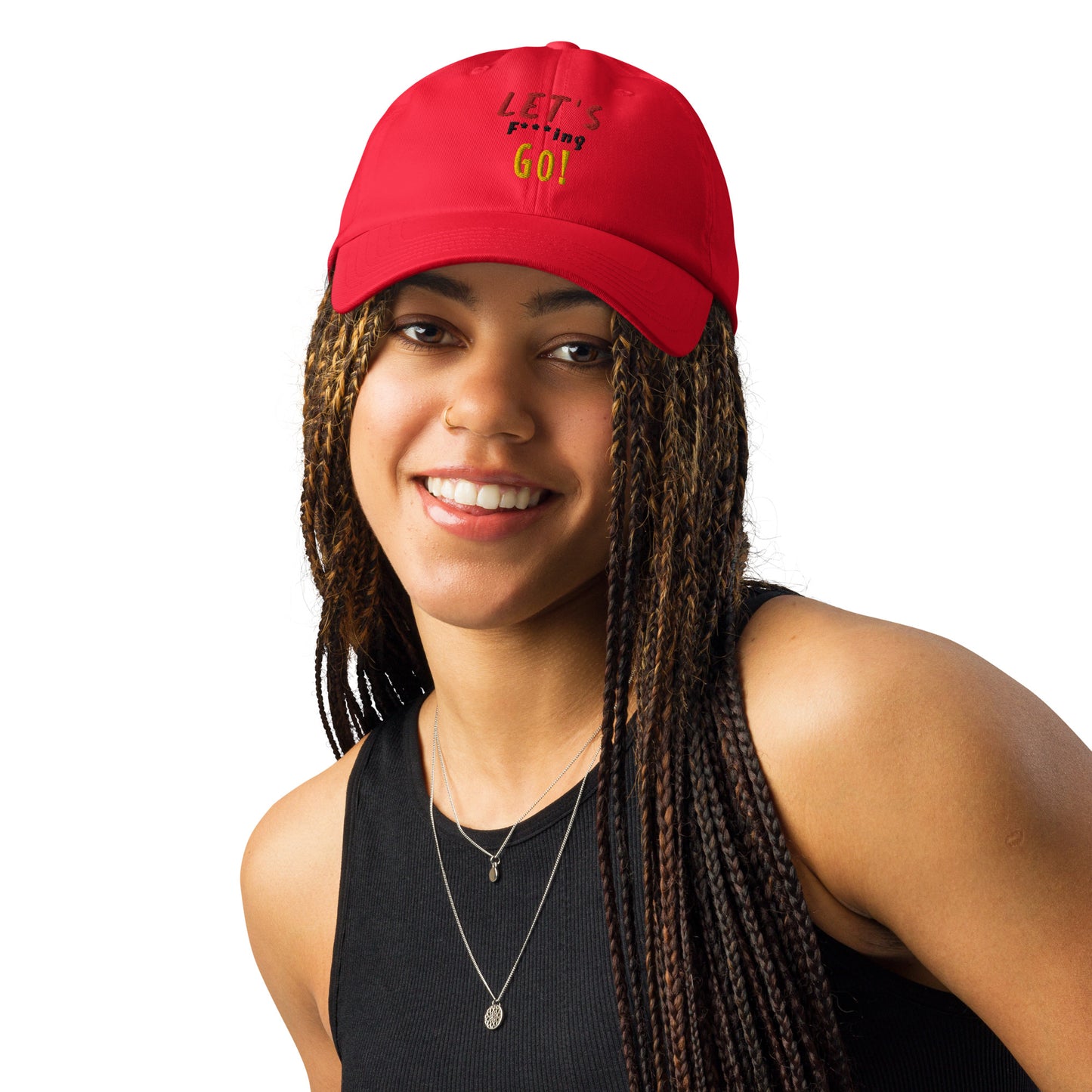 LIMITED TIME ONLY! Deadpool & The Wolverine Quote Let's Go! Embroidered Under Armour® Dad Hat