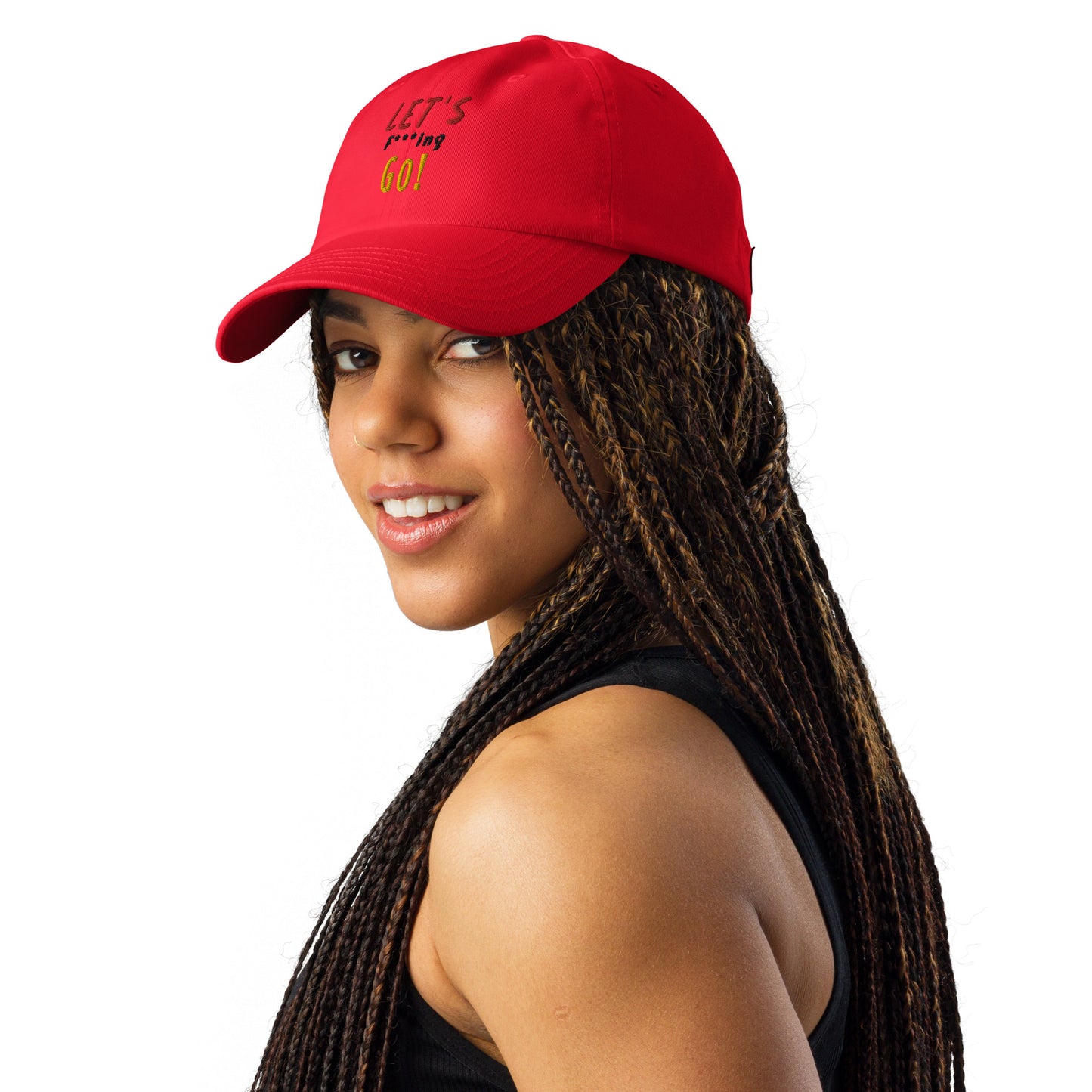 LIMITED TIME ONLY! Deadpool & The Wolverine Quote Let's Go! Embroidered Under Armour® Dad Hat