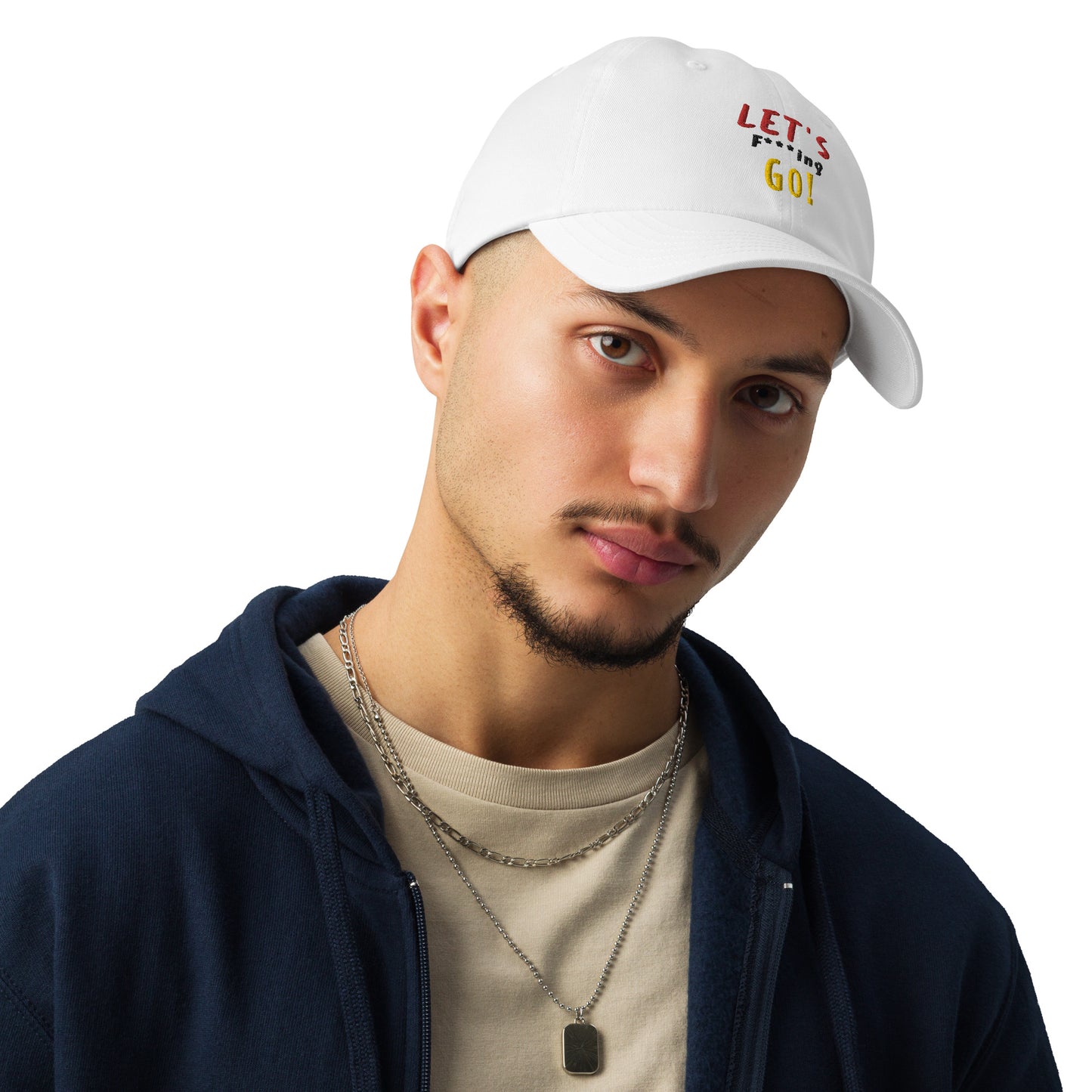 LIMITED TIME ONLY! Deadpool & The Wolverine Quote Let's Go! Embroidered Under Armour® Dad Hat