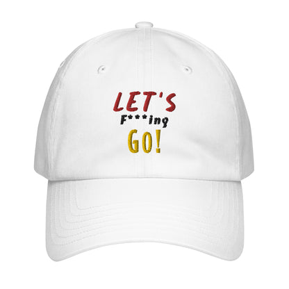 LIMITED TIME ONLY! Deadpool & The Wolverine Quote Let's Go! Embroidered Under Armour® Dad Hat