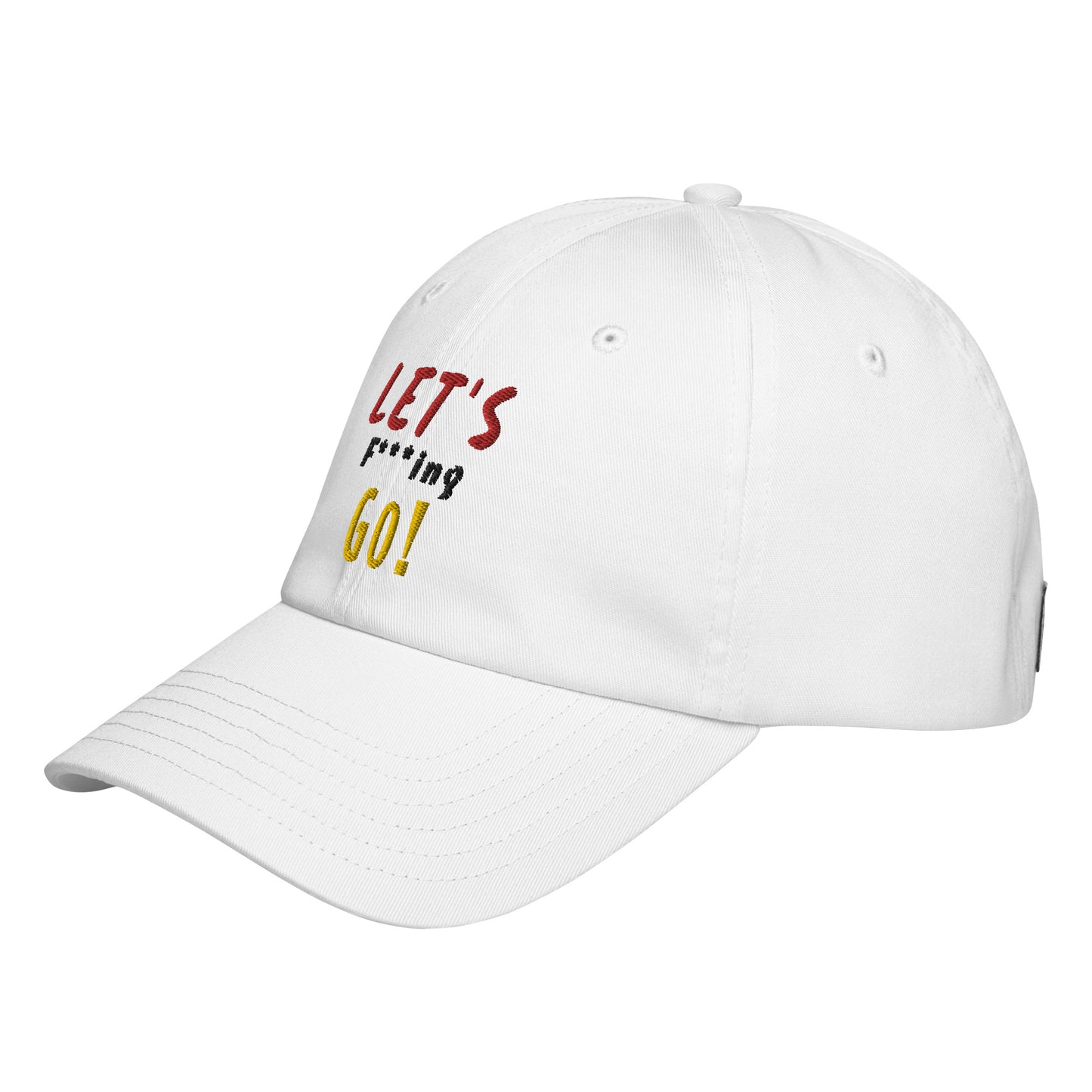 LIMITED TIME ONLY! Deadpool & The Wolverine Quote Let's Go! Embroidered Under Armour® Dad Hat