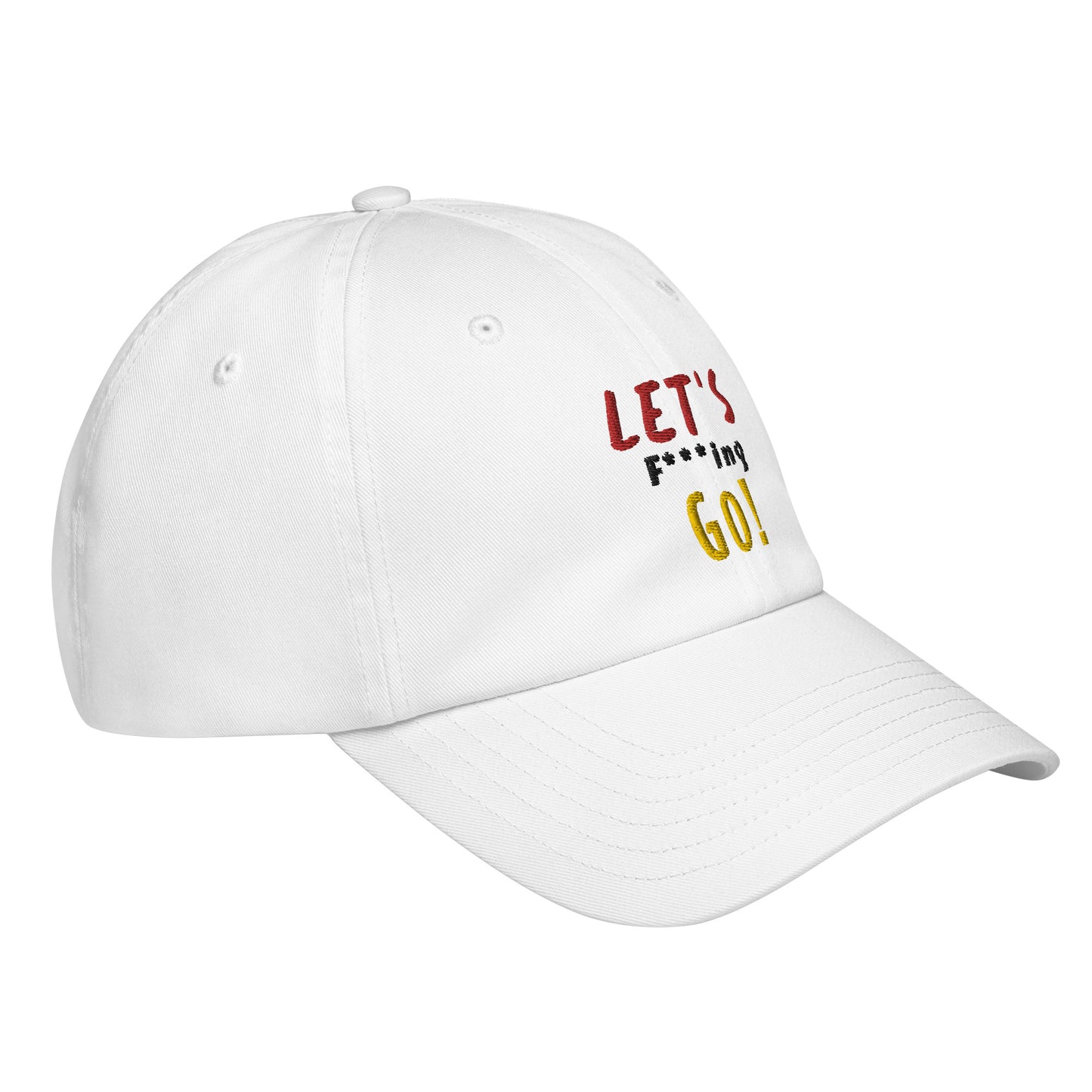 LIMITED TIME ONLY! Deadpool & The Wolverine Quote Let's Go! Embroidered Under Armour® Dad Hat