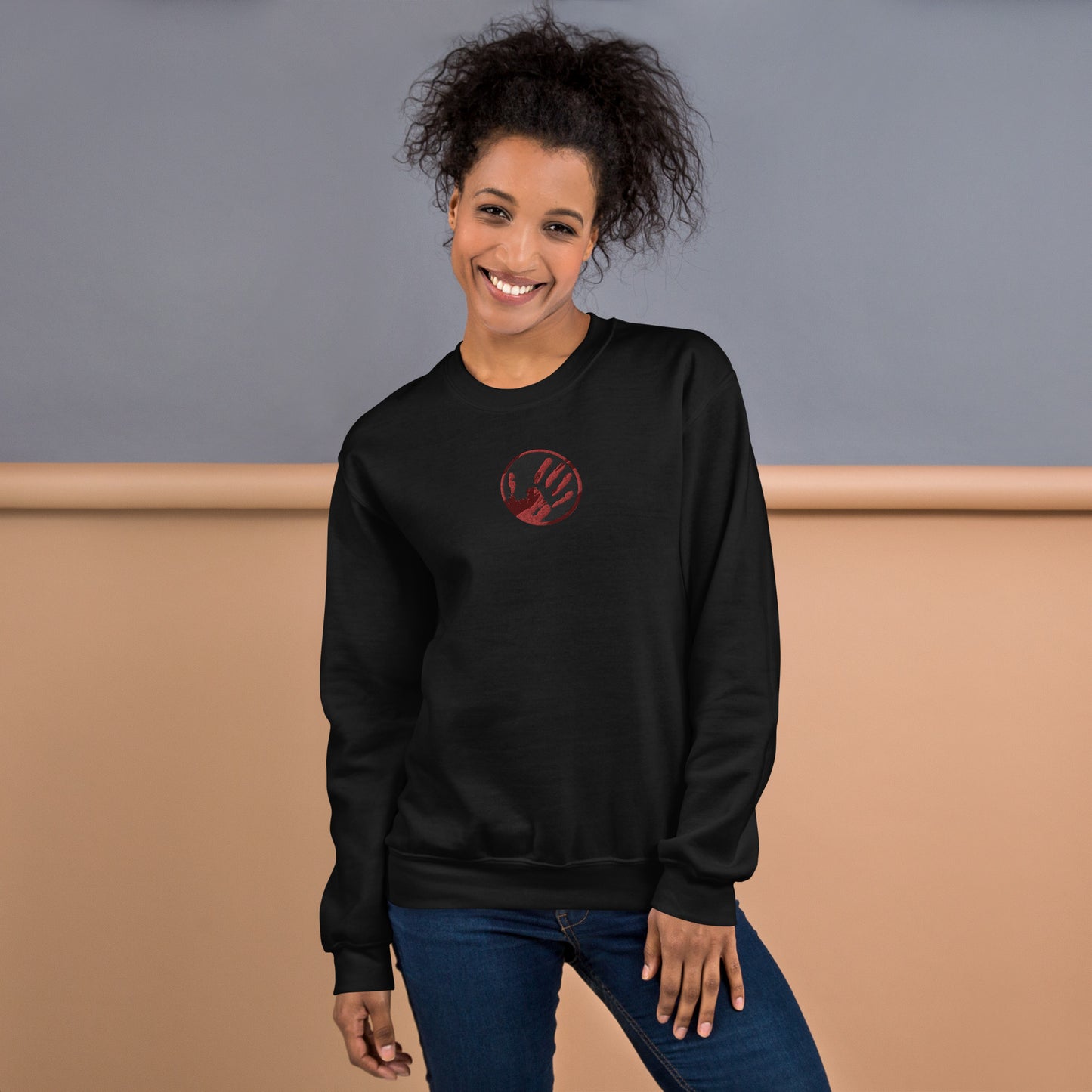 Echo Logo (Blood Red) Unisex Embroidered Sweatshirt