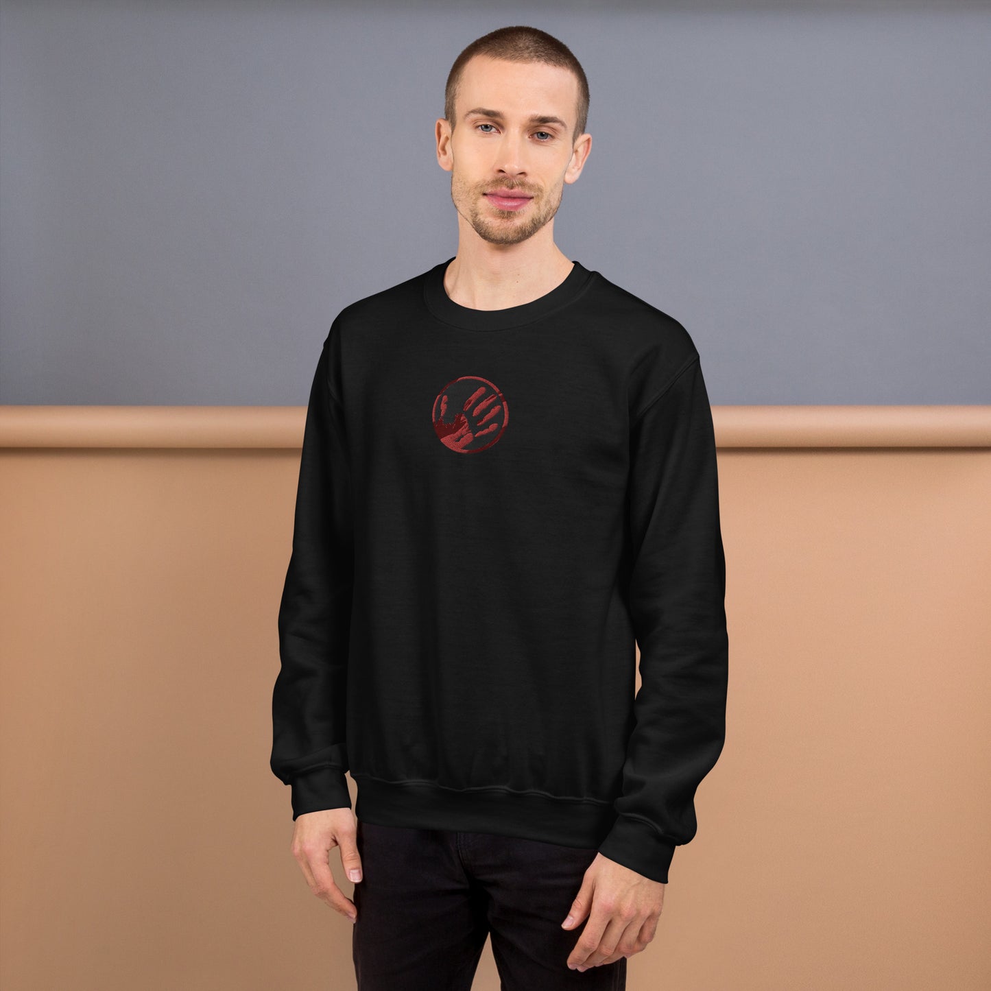 Echo Logo (Blood Red) Unisex Embroidered Sweatshirt