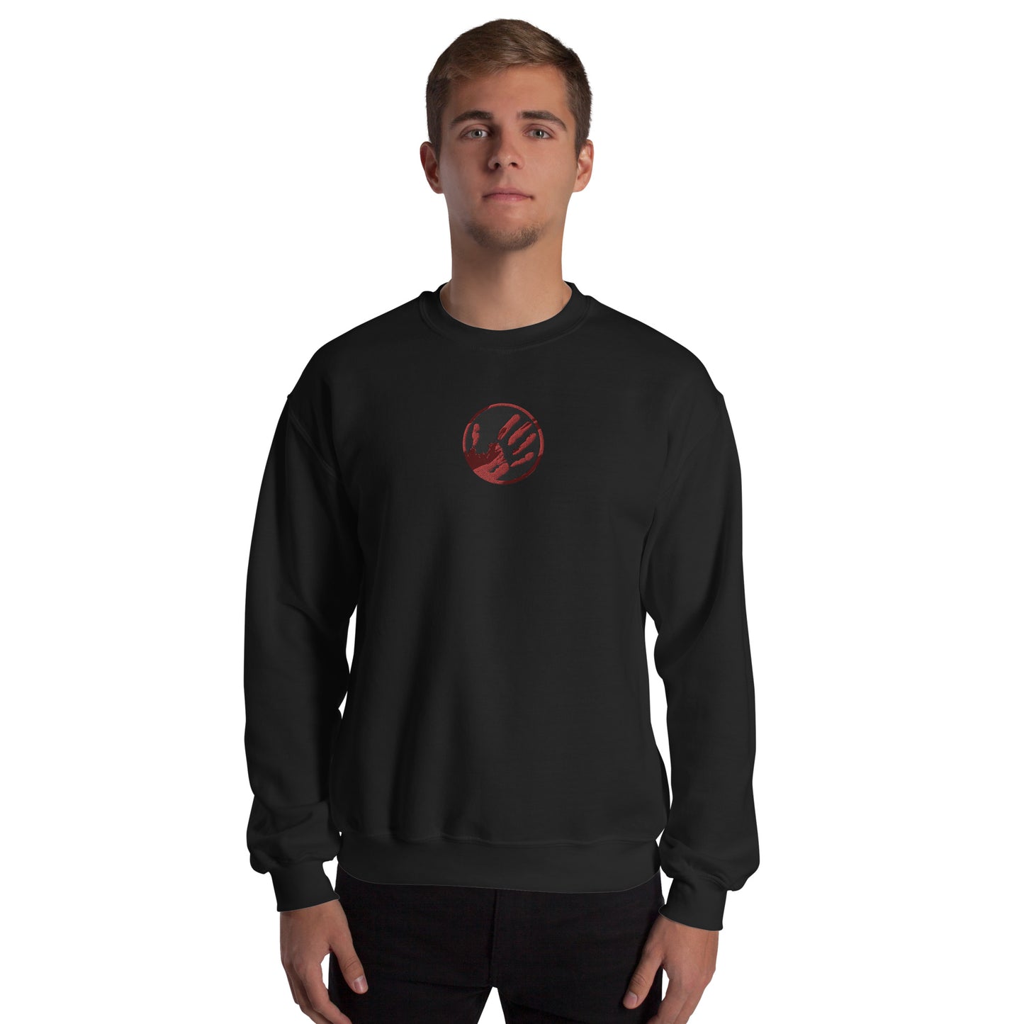 Echo Logo (Blood Red) Unisex Embroidered Sweatshirt