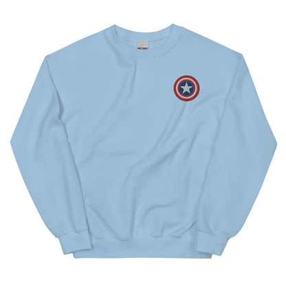 Captain America Shield Unisex Embroidered Sweatshirt