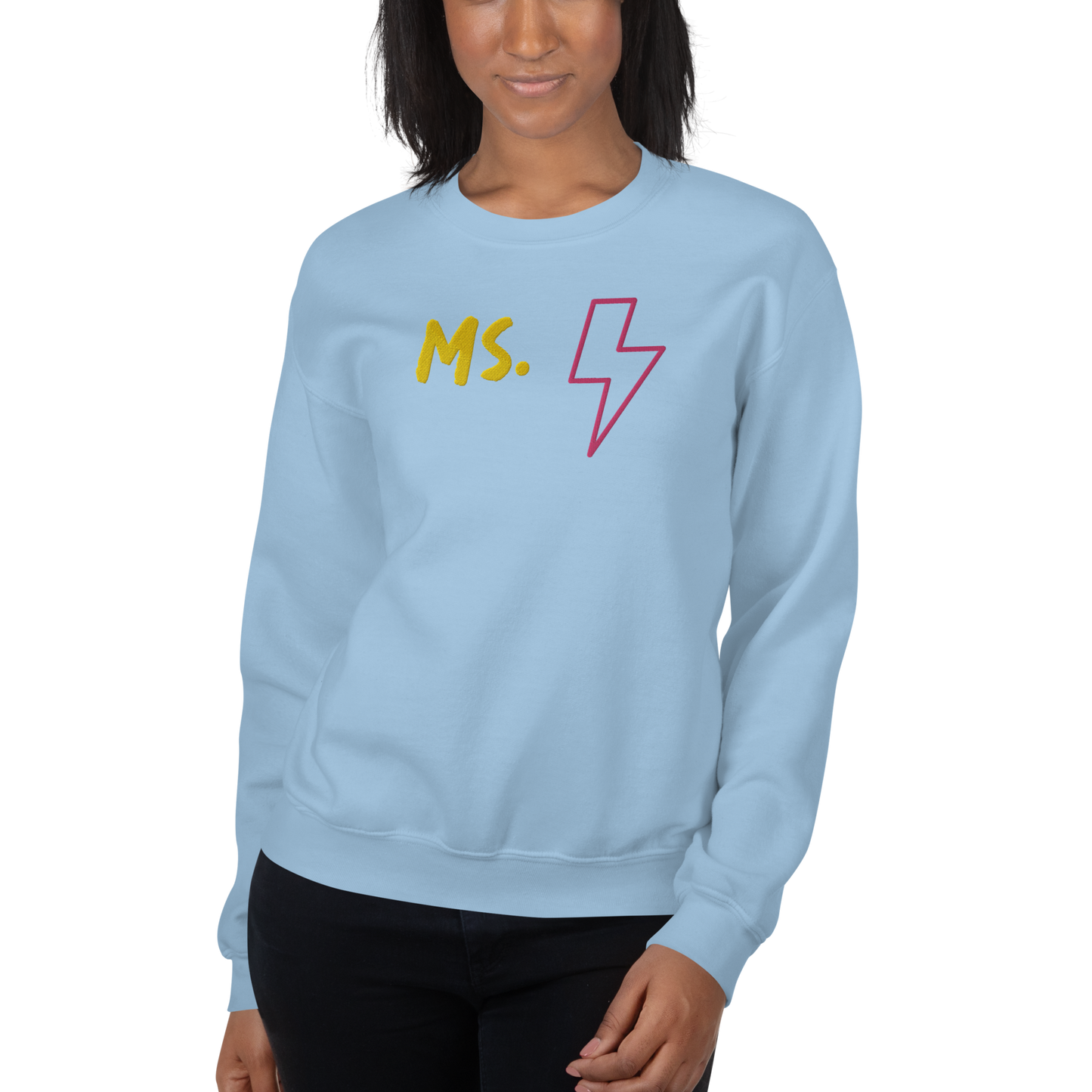 Ms. Kamala Khan Unisex Embroidered Sweatshirt