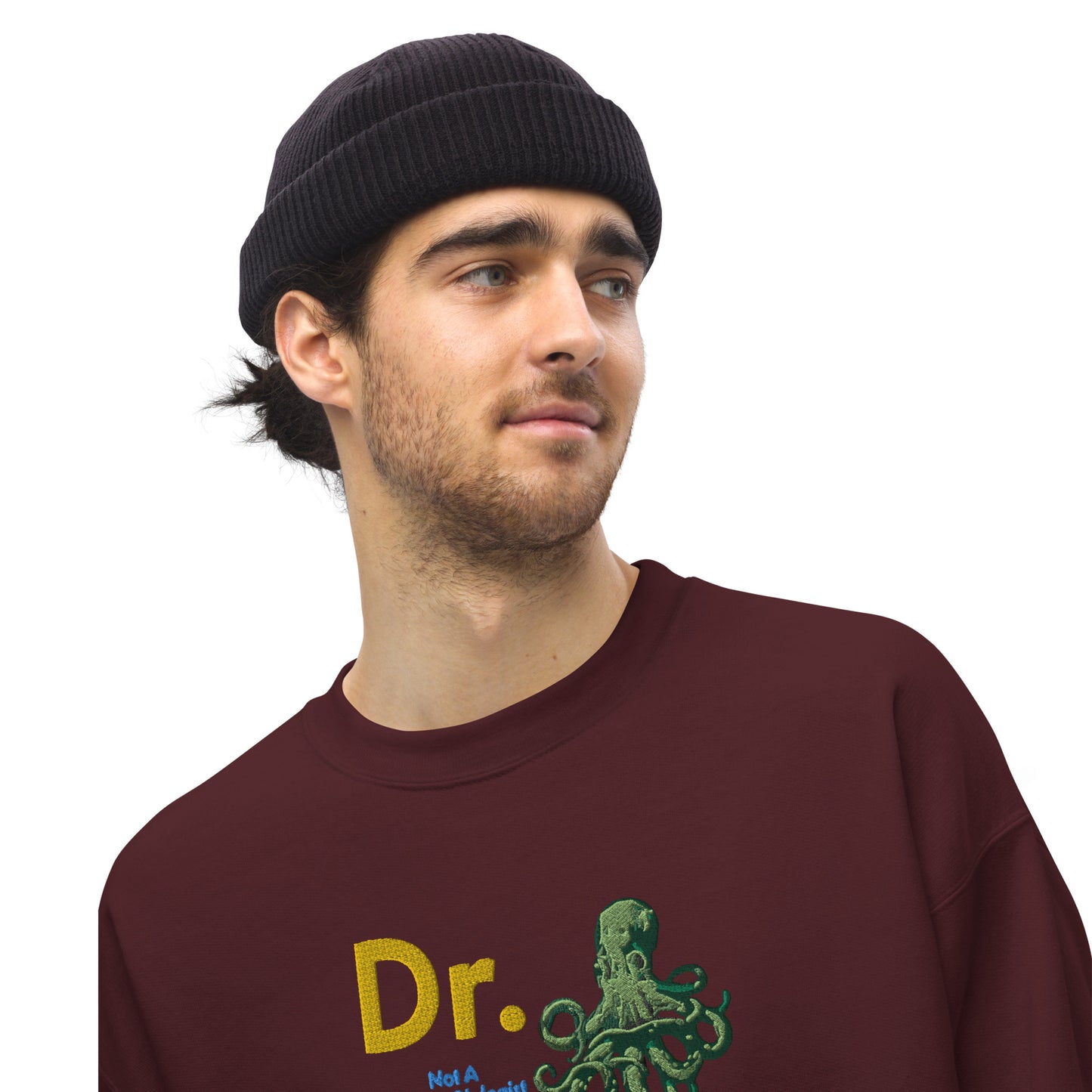 Doctor Octopus Not A Marine Biologist Unisex Embroidered Sweatshirt