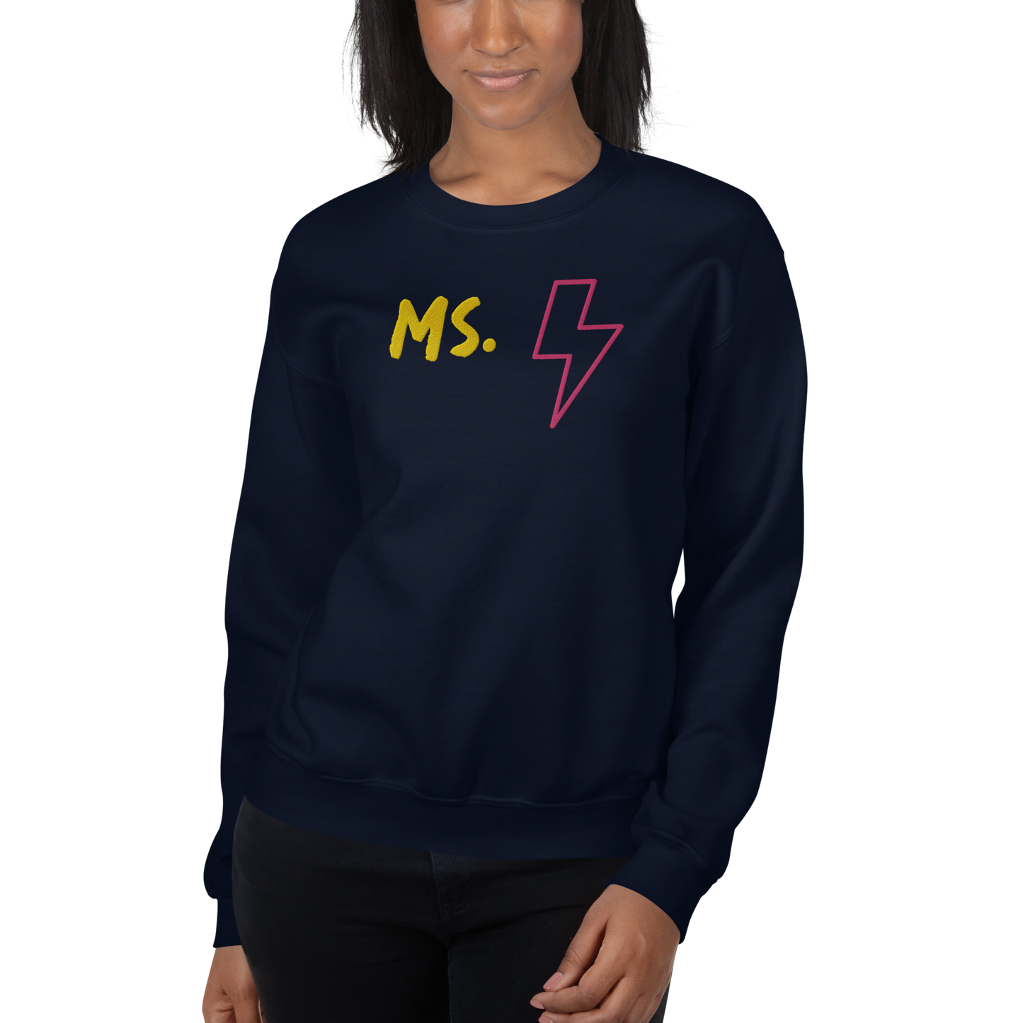 Ms. Kamala Khan Unisex Embroidered Sweatshirt