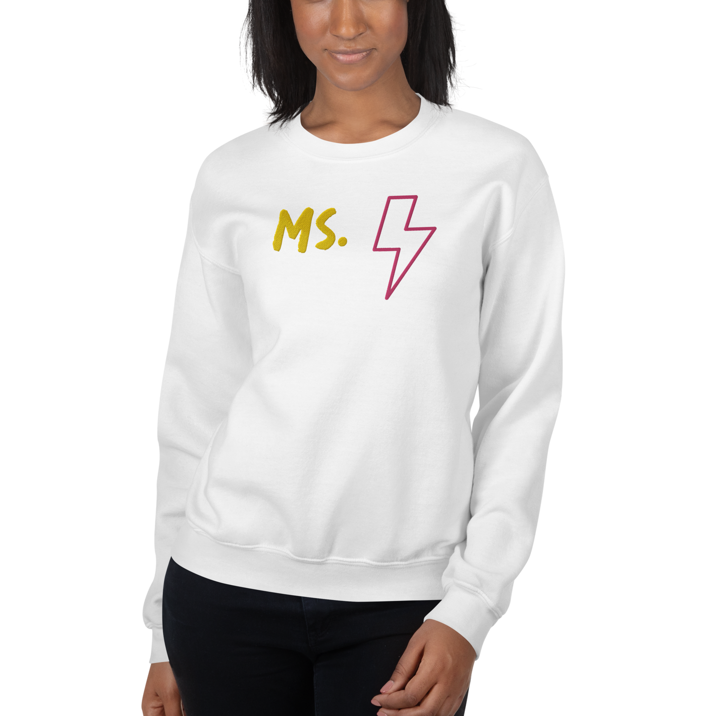 Ms. Kamala Khan Unisex Embroidered Sweatshirt