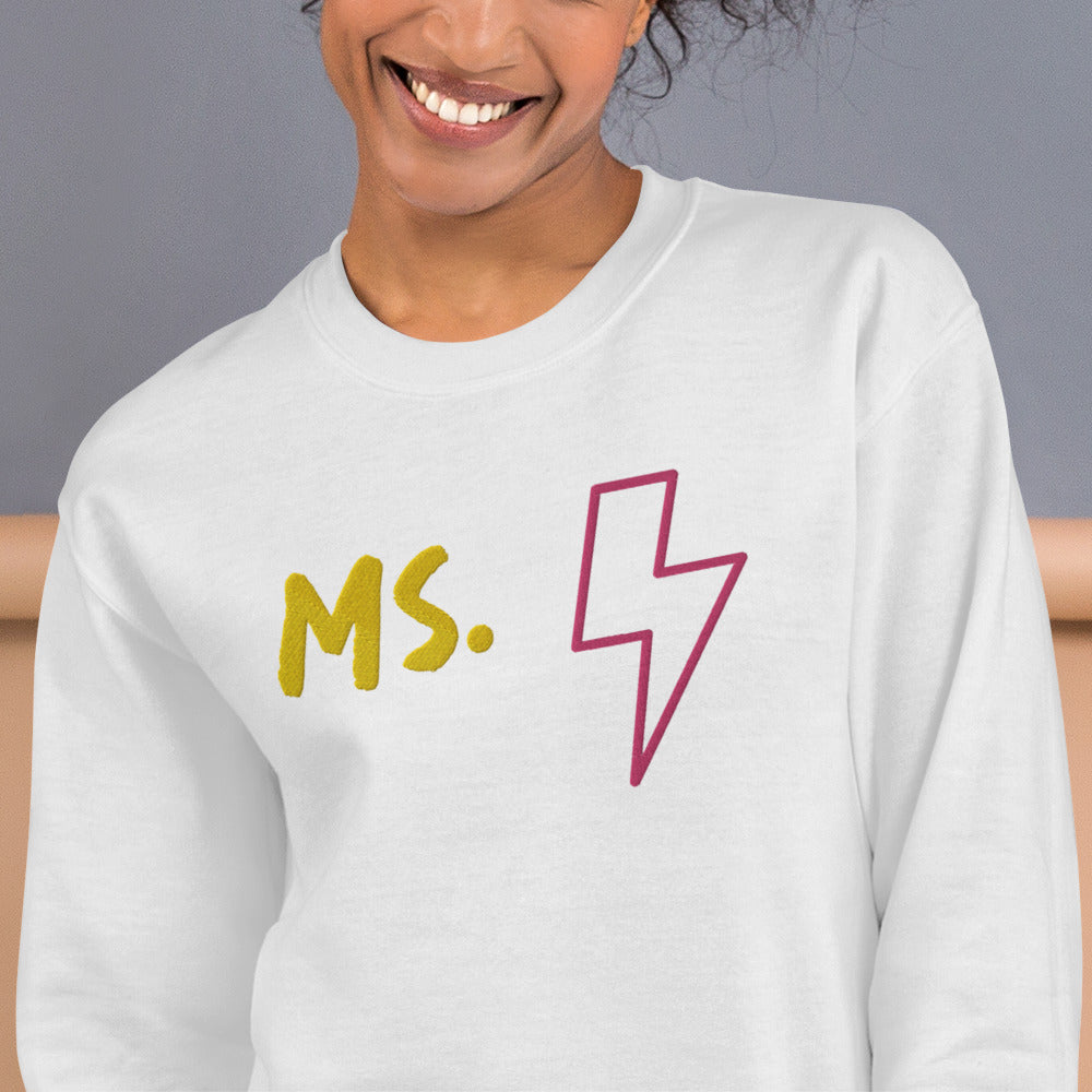 Ms. Kamala Khan Unisex Embroidered Sweatshirt