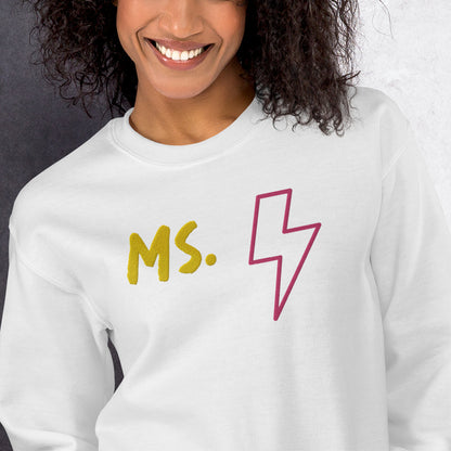 Ms. Kamala Khan Unisex Embroidered Sweatshirt