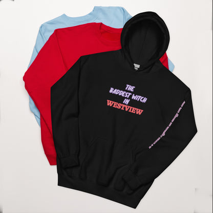 The Baddest Witch in Westview (with Agatha Quote) Hoodie