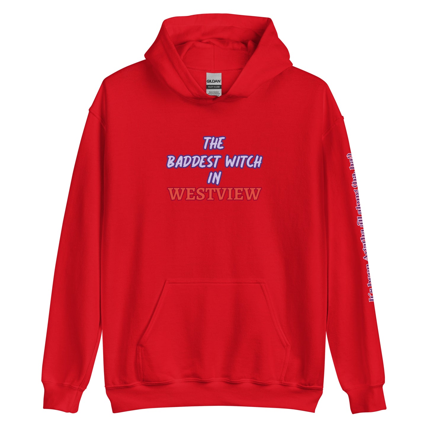 The Baddest Witch in Westview (with Agatha Quote) Hoodie