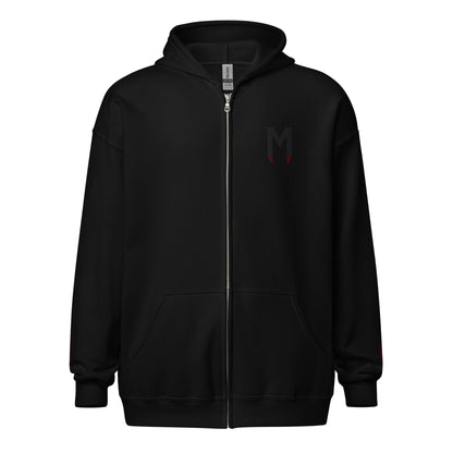 Morbius The Living Vampire Embroidered Unisex Zip Hoodie