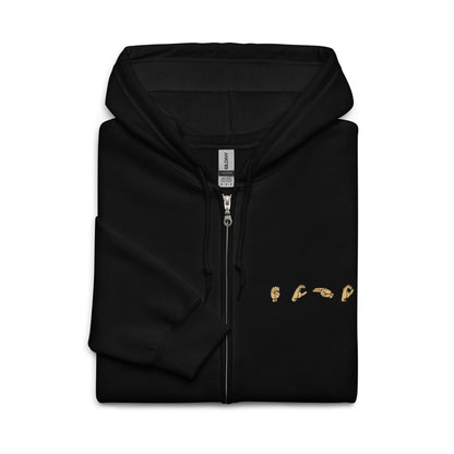 Echo ASL Unisex Zip Hoodie