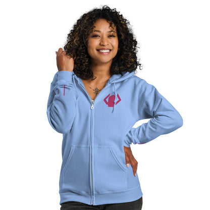 Galactus The Devourer Embroidered Unisex Zip Hoodie