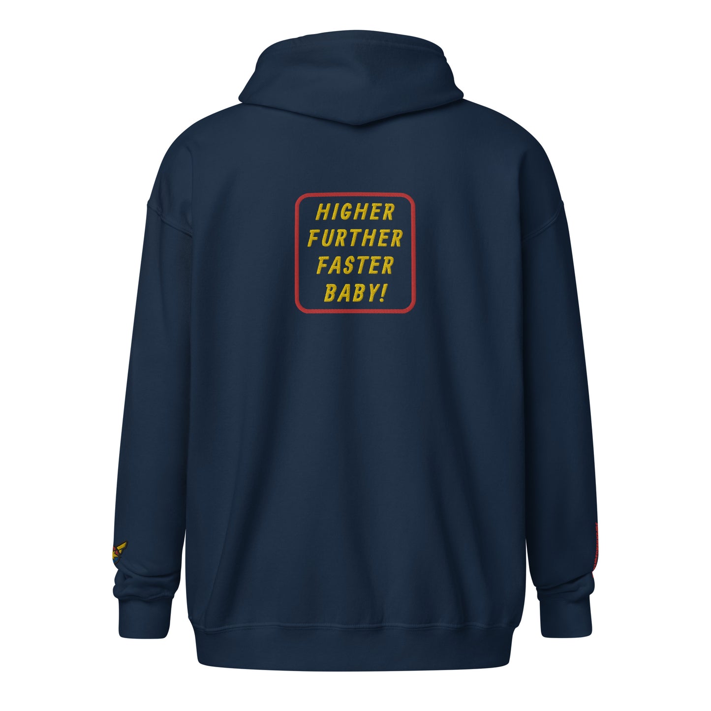 Captain Danvers Quote Embroidered Zip Hoodie