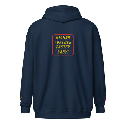 Captain Danvers Quote Embroidered Zip Hoodie