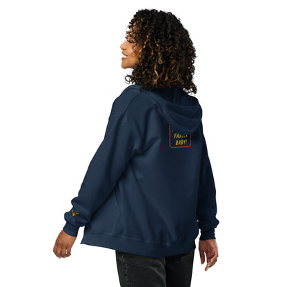 Captain Danvers Quote Embroidered Zip Hoodie