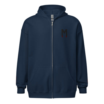 Morbius The Living Vampire Embroidered Unisex Zip Hoodie