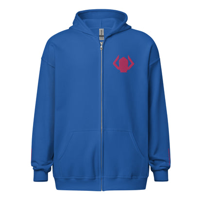 Galactus The Devourer Embroidered Unisex Zip Hoodie