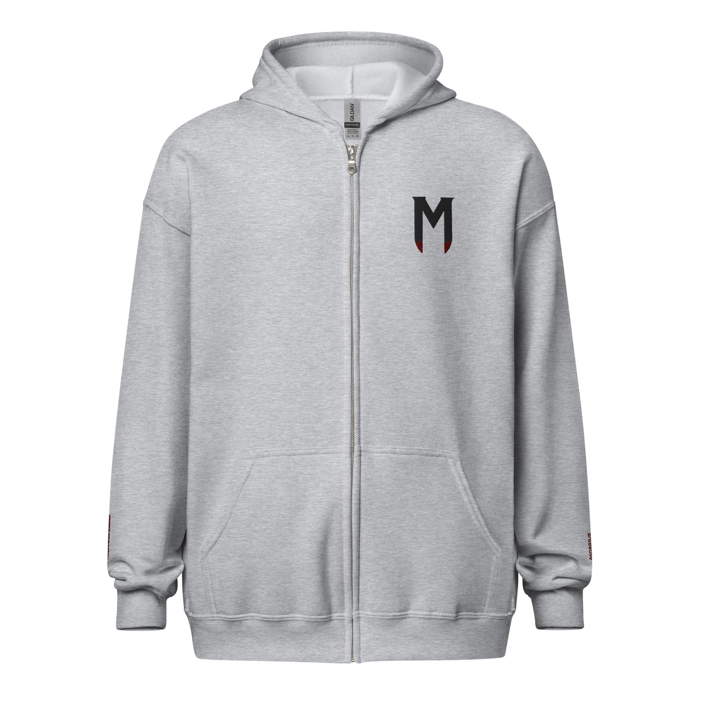 Morbius The Living Vampire Embroidered Unisex Zip Hoodie