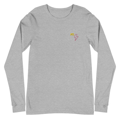 Ms. Kamala Khan Embroidered Long Sleeve Tee