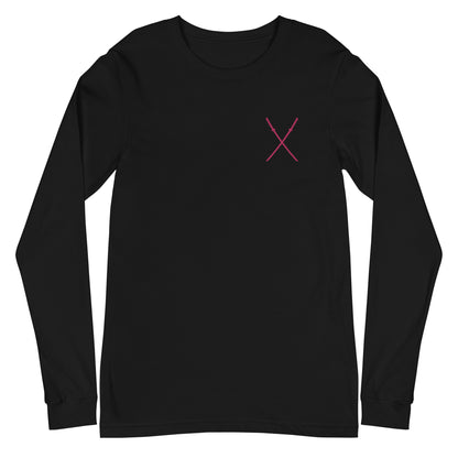 Deadpool Katanas Embroidered Long Sleeve Tee