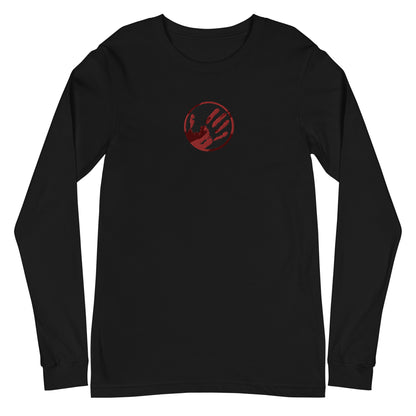 Echo Logo (Blood Red) Embroidered Unisex Long Sleeve Tee