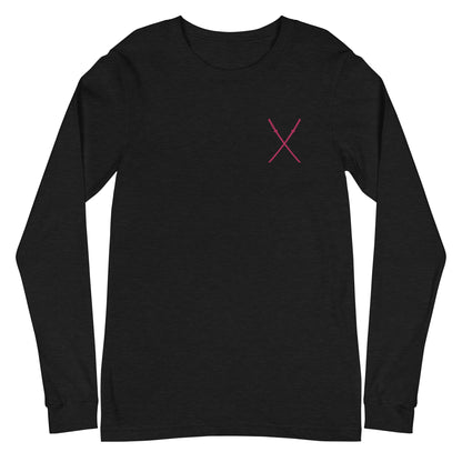 Deadpool Katanas Embroidered Long Sleeve Tee