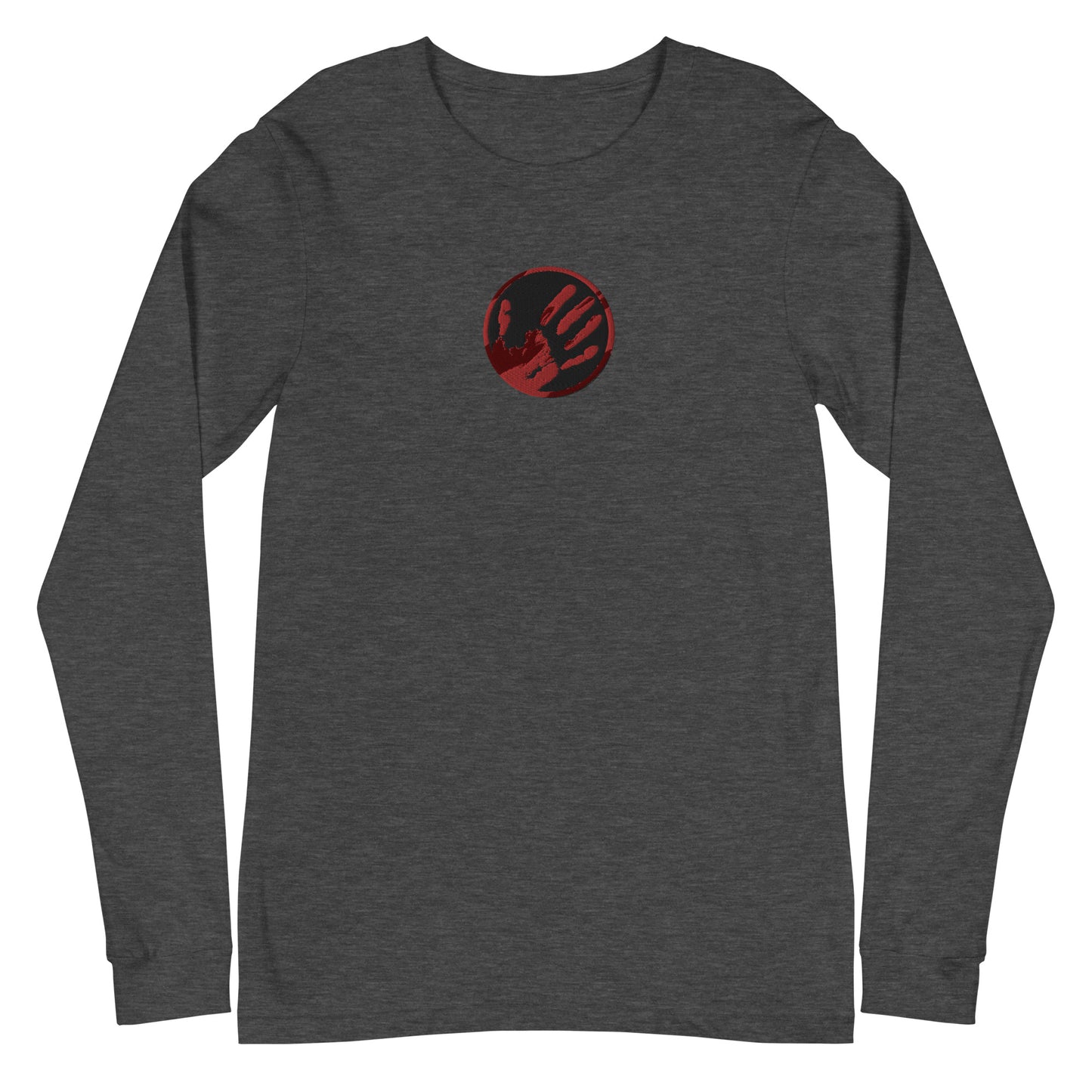 Echo Logo (Blood Red) Embroidered Unisex Long Sleeve Tee